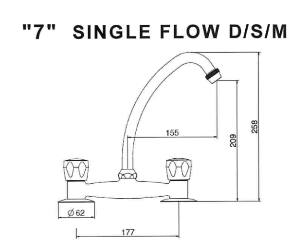 7 inch bridge measurements